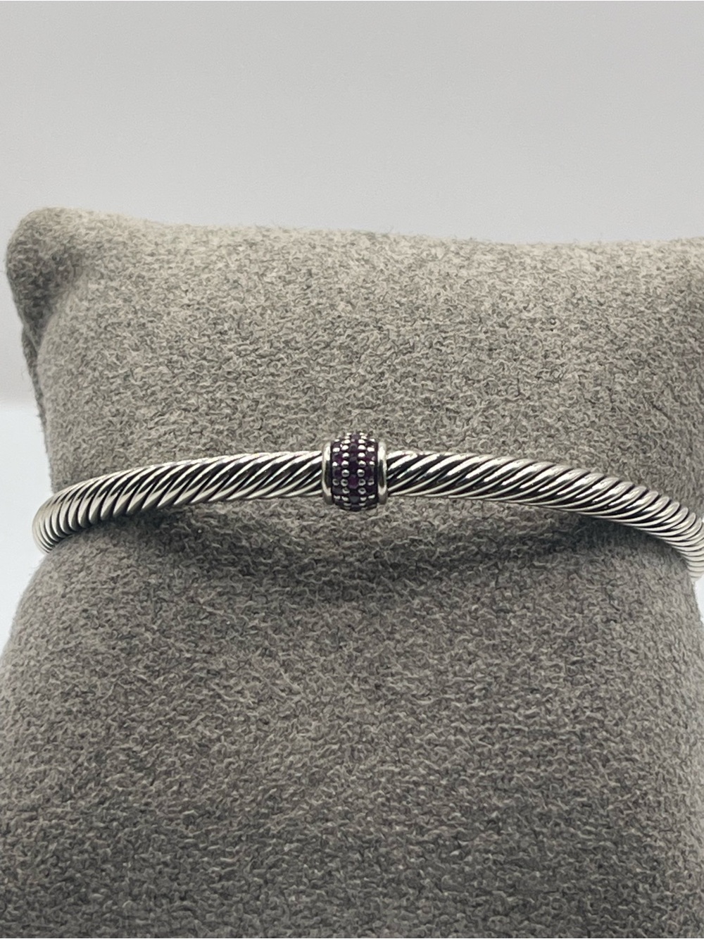 David Yurman 5mm Cable Classics Bracelet with Pink Diamonds - Picture 4 of 10
